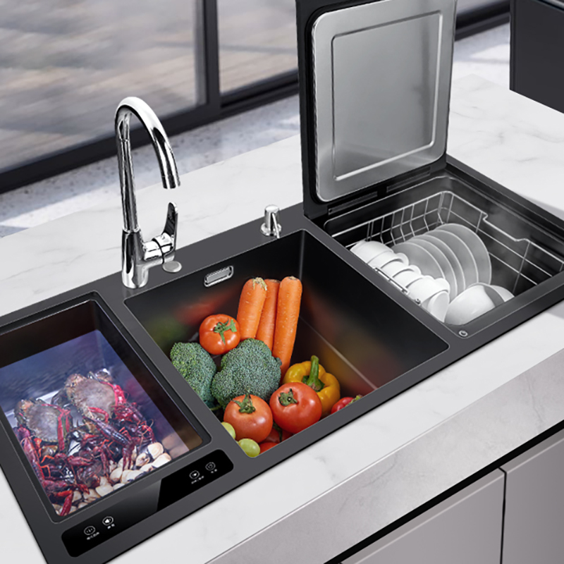 Ultrasonic Dishwasher Sink Integrated - حوض غسيل أطباق مدمج مع غسالة