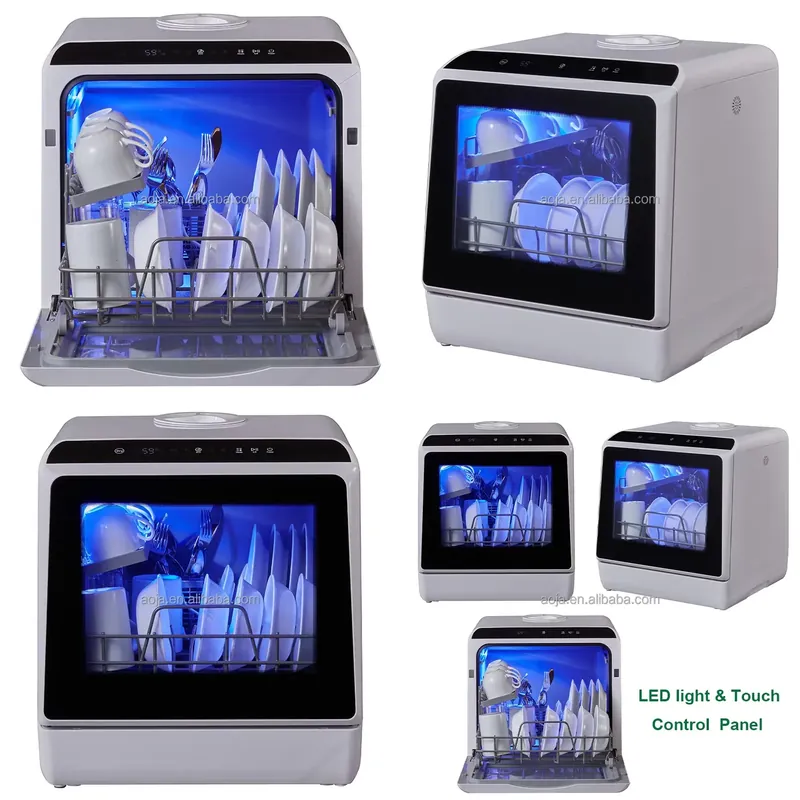 Countertop Dishwasher Mini Compact - غسالة أطباق محمولة صغيرة من AOJA،