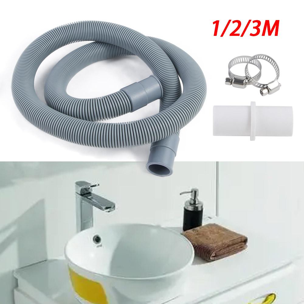 Dishwasher Drain Hose Extension - 1/2/3M العالمي ملحقات الحمام غسالة صحون