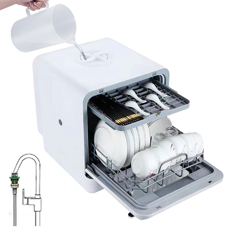 Portable Dishwasher With Water Tank - غسالة أطباق منزلية صغيرة محمولة توضع