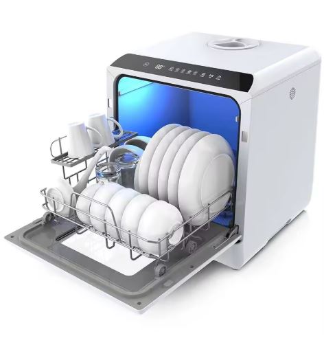 Countertop Dishwasher Mini Compact - غسالة أطباق محمولة، صغيرة الحجم توضع