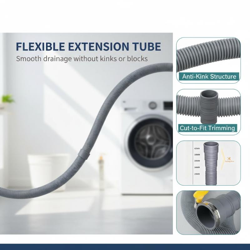 طقم تمديد خرطوم تصريف غسالة ال - مراجعة Dishwasher Drain Hose Extension وسعره