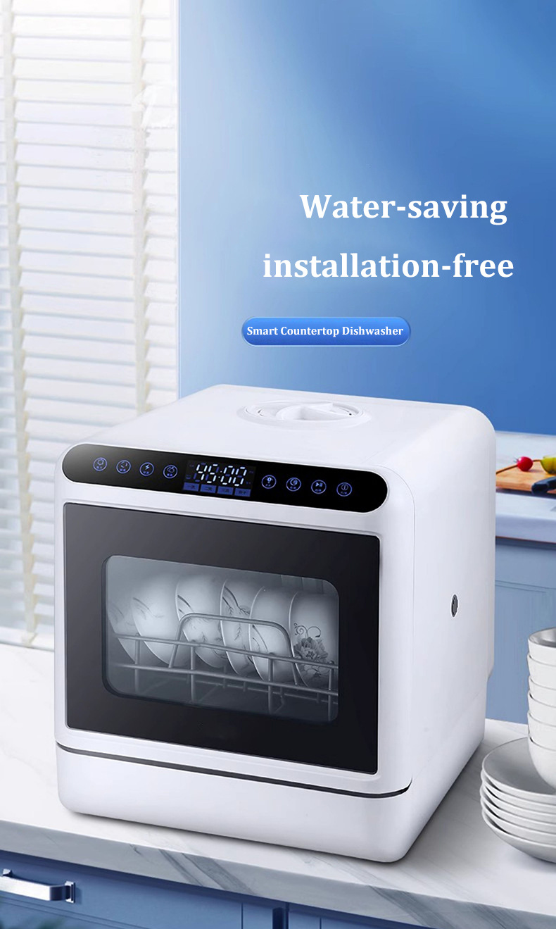 غسالة أطباق ذكية للمنضدة بدون  - مراجعة Portable Dishwasher With Water Tank وسعره