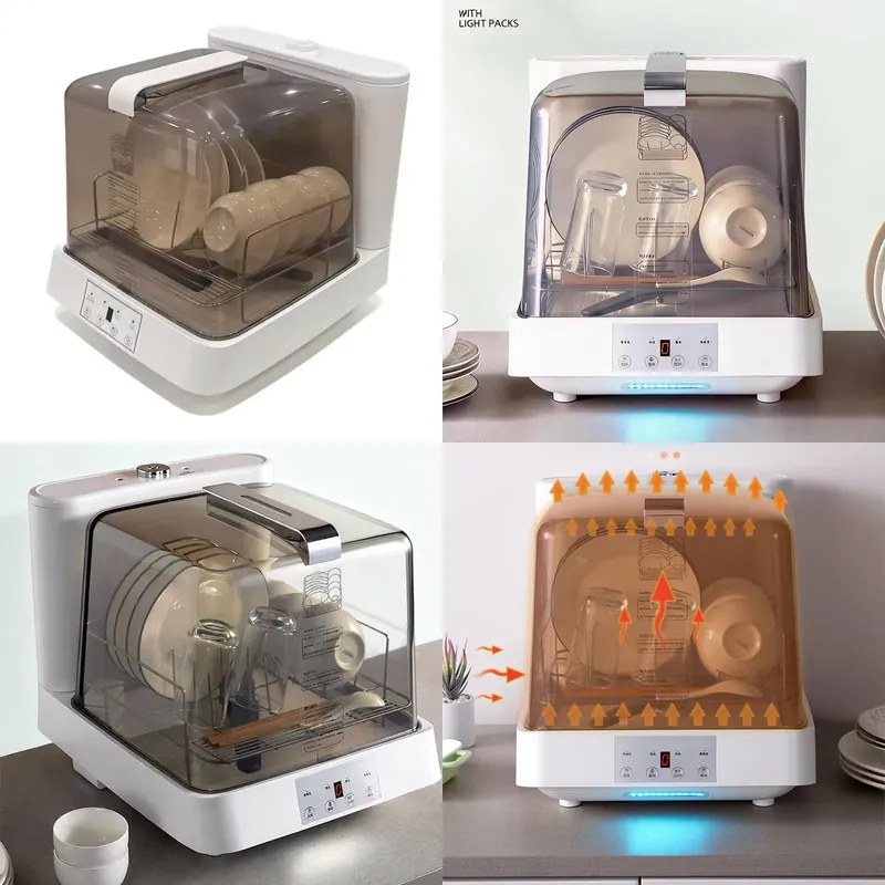 غسالة أطباق محمولة صغيرة شفافة - مراجعة Countertop Dishwasher Mini Compact وسعره