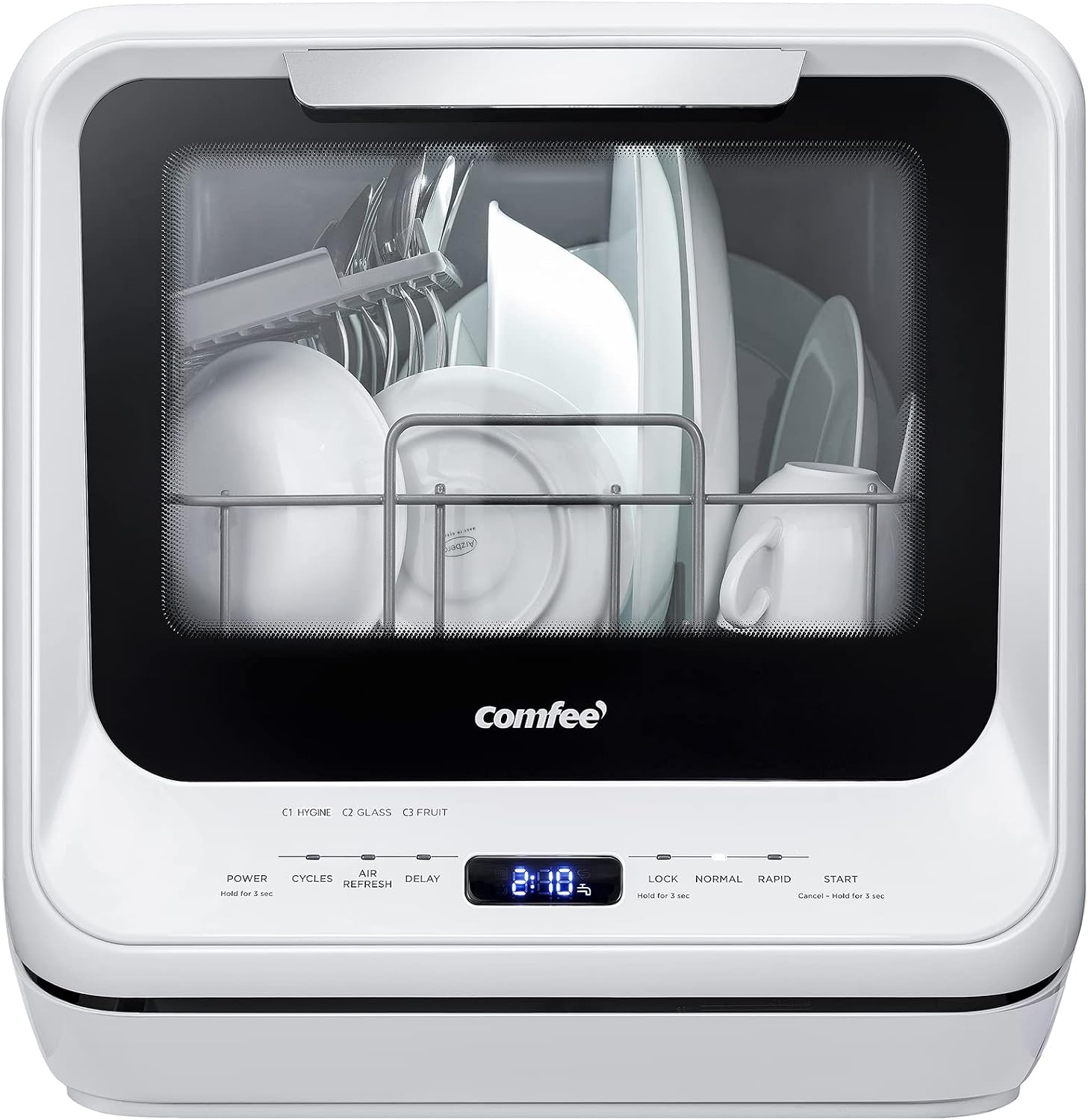 غسالة أطباق محمولة توضع على سط - مراجعة Portable Dishwasher With Water Tank وسعره
