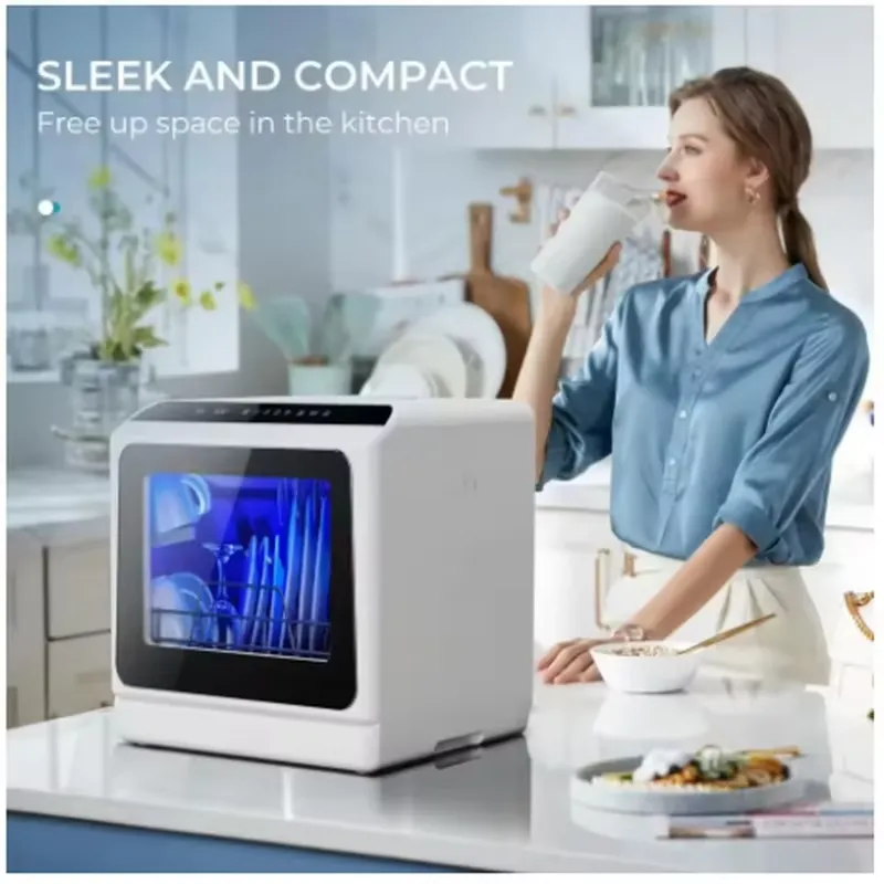 غسالة أطباق محمولة صغيرة للطاو - مراجعة Countertop Dishwasher Mini Compact وسعره