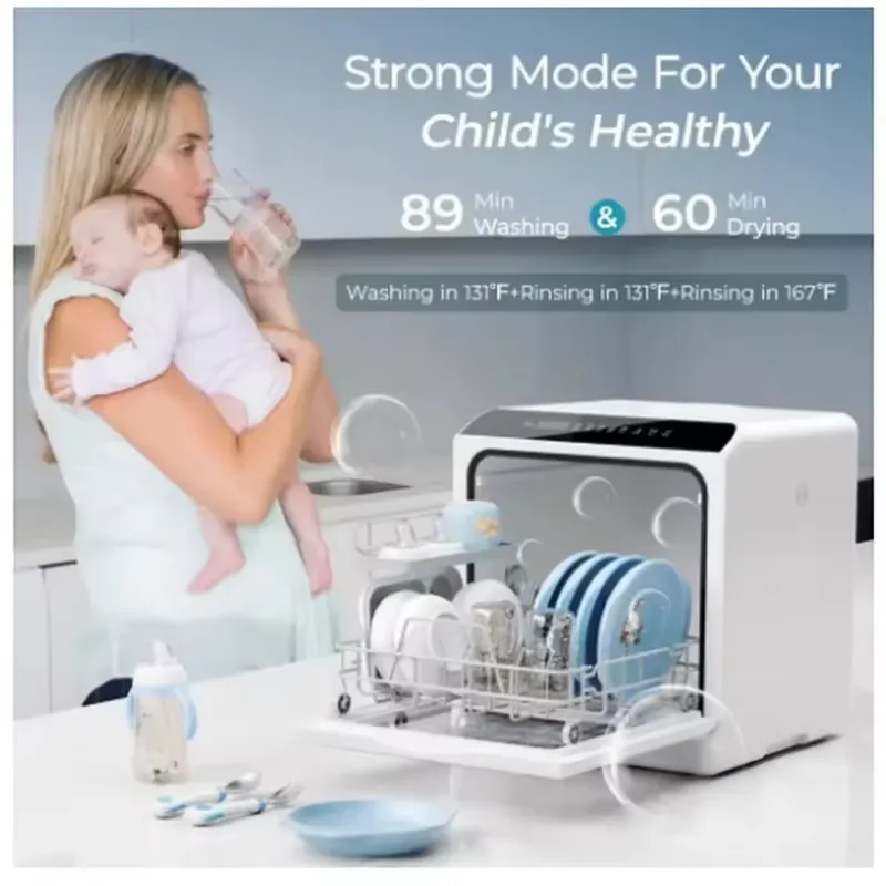 غسالة أطباق محمولة صغيرة للطاو - مراجعة Countertop Dishwasher Mini Compact وسعره