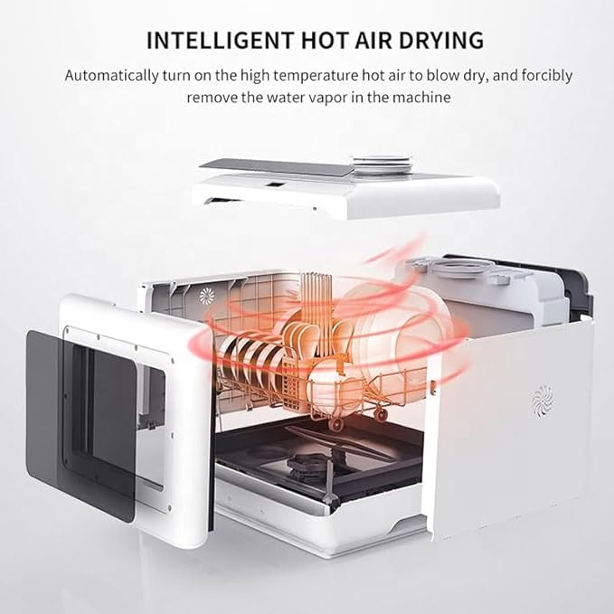 غسالة أطباق محمولة صغيرة للمنض - مراجعة Portable Dishwasher With Water Tank وسعره