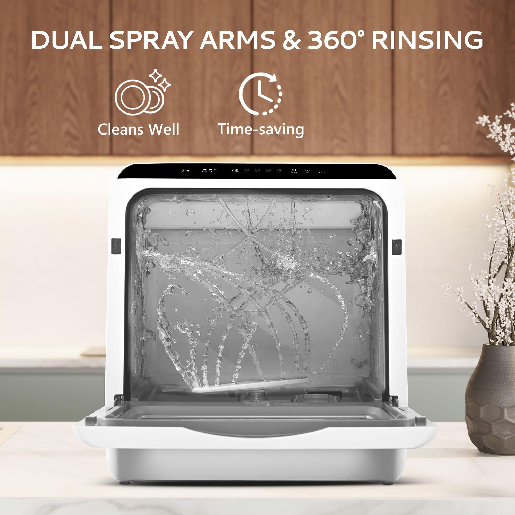 غسالة أطباق محمولة من إيكوجوس، - مراجعة Portable Dishwasher With Water Tank وسعره