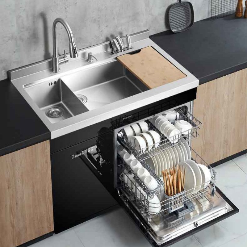 غسالة أطباق مدمجة مع حوض، غسال - مراجعة Ultrasonic Dishwasher Sink Integrated وسعره