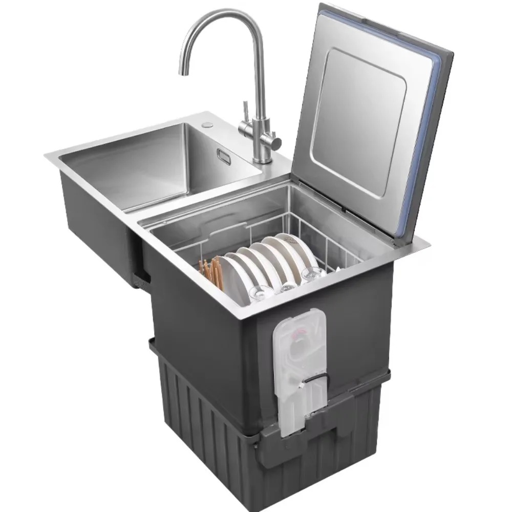 مجموعة كاملة من أجهزة المطبخ ا - مراجعة Ultrasonic Dishwasher Sink Integrated وسعره