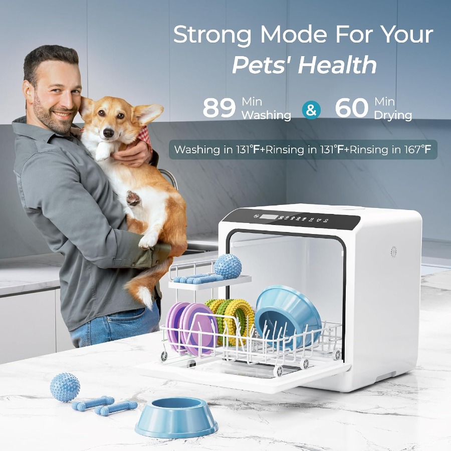 غسالة أطباق محمولة للاستخدام ع - مراجعة Small Dishwasher For Apartment وسعره