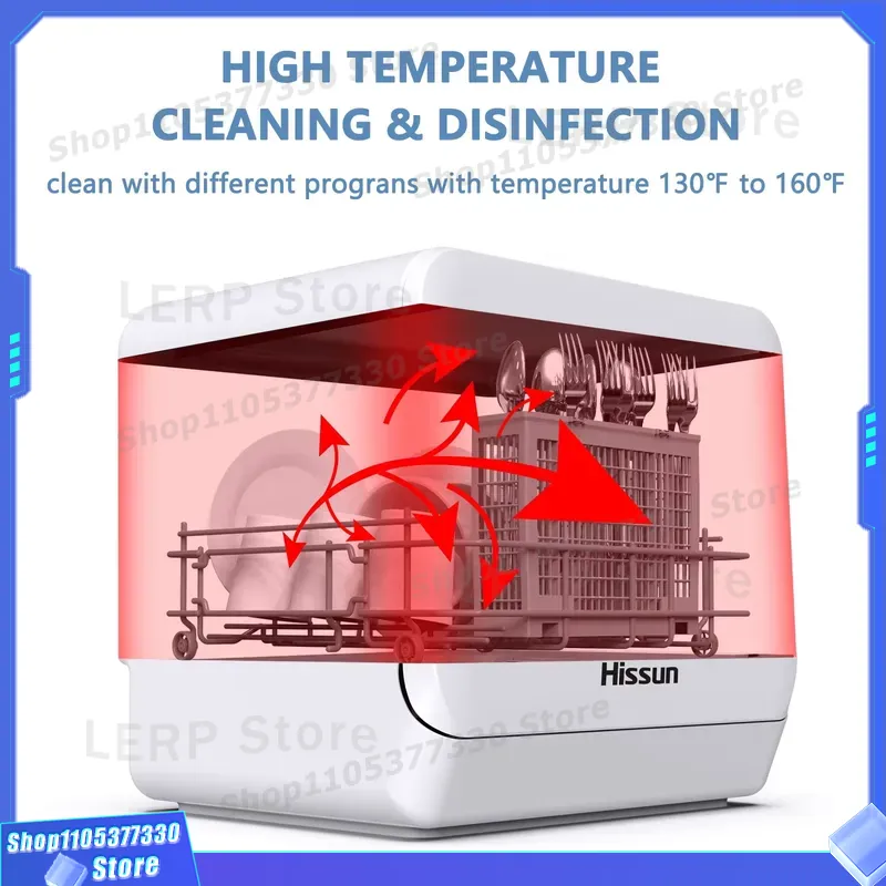 غسالة أطباق صغيرة محمولة أوتوم - مراجعة Countertop Dishwasher Mini Compact وسعره