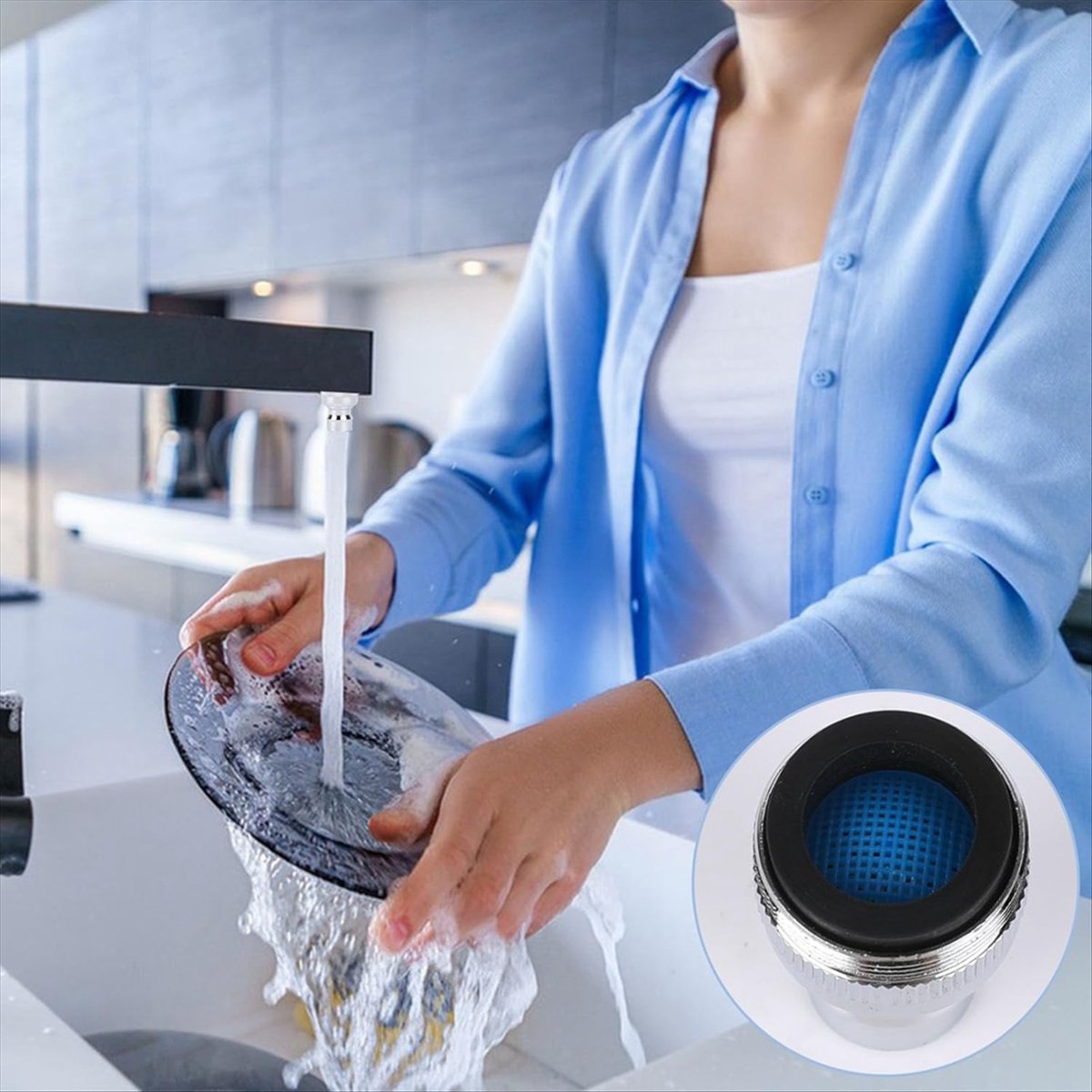 محول صنبور غسالة الأطباق من CO - مراجعة Portable Dishwasher Faucet Adapter وسعره