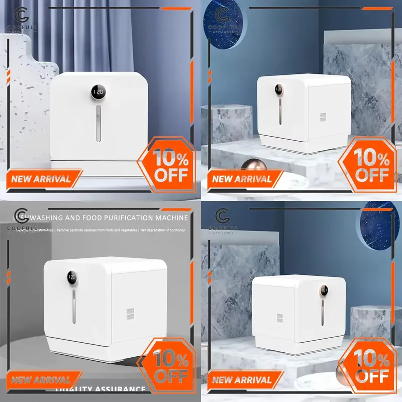 غسالة أطباق كهربائية محمولة، ت - مراجعة Countertop Dishwasher Mini Compact وسعره