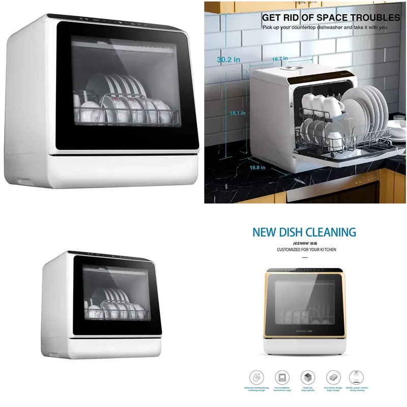 غسالة أطباق صغيرة محمولة GN093 - مراجعة Small Dishwasher For Apartment وسعره