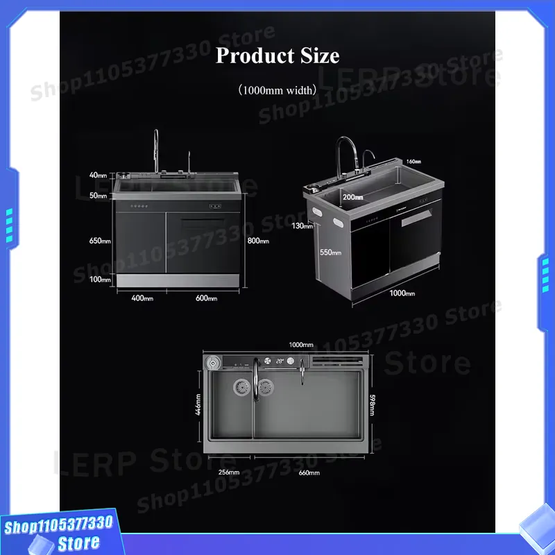 غسالة أطباق بالموجات فوق الصوت - مراجعة Ultrasonic Dishwasher Sink Integrated وسعره