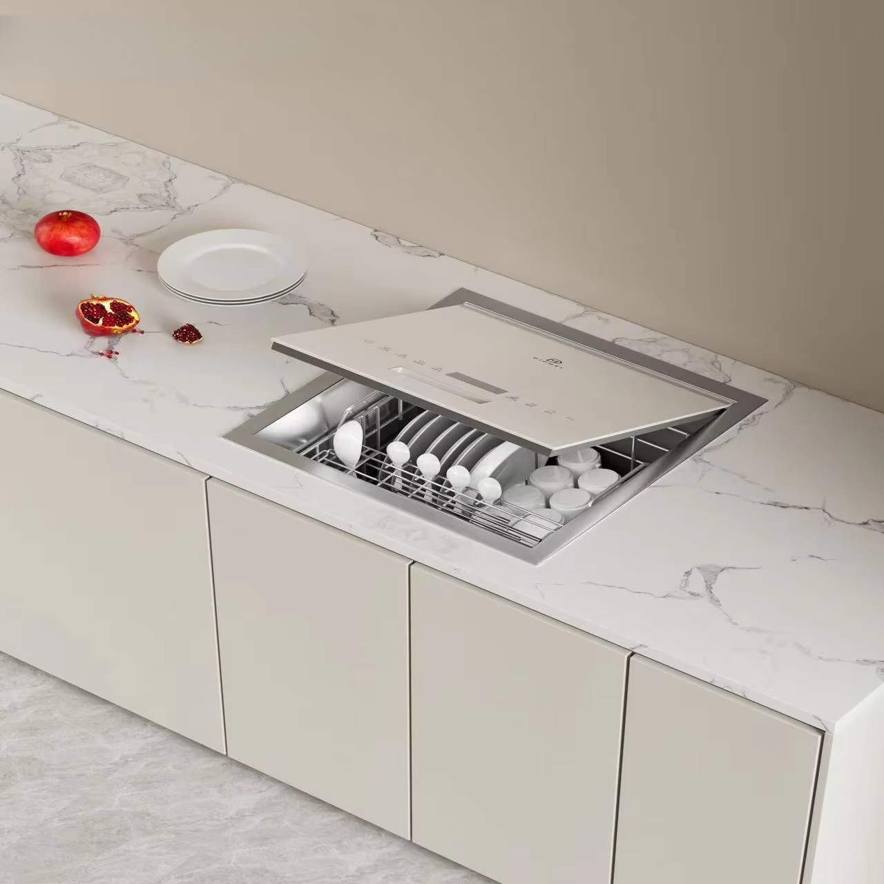 غسالة أطباق صغيرة للطاولة، تتس - مراجعة Countertop Dishwasher Mini Compact وسعره