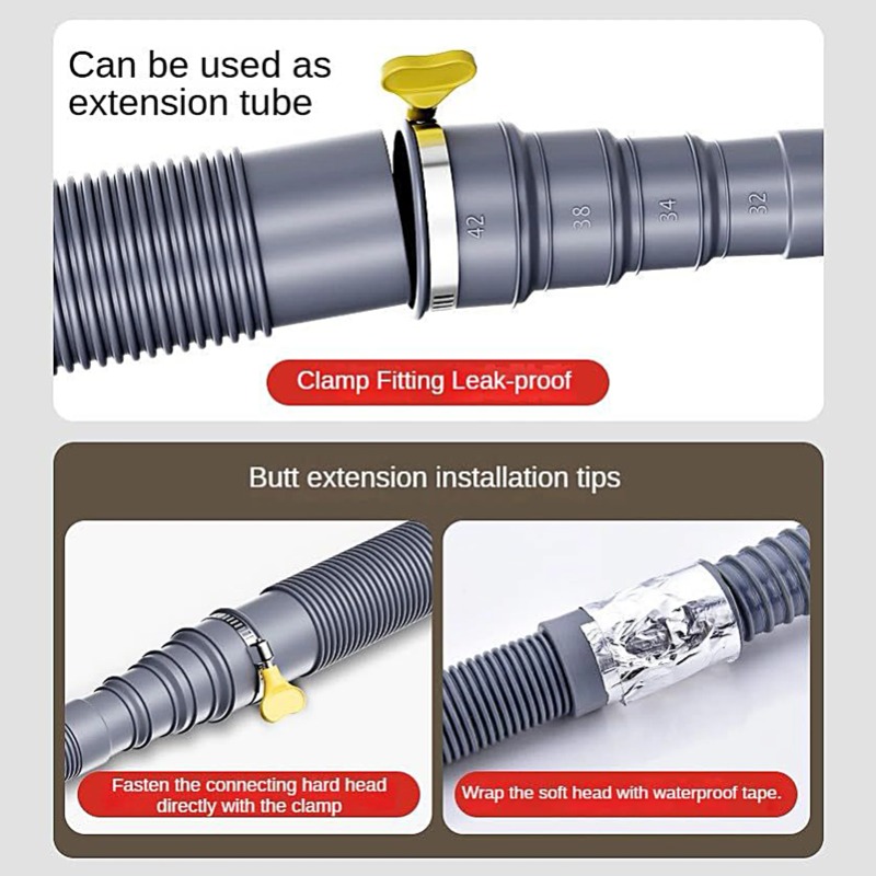 3m/4m/5m العالمي غسالة صحون اس - مراجعة Dishwasher Drain Hose Extension وسعره