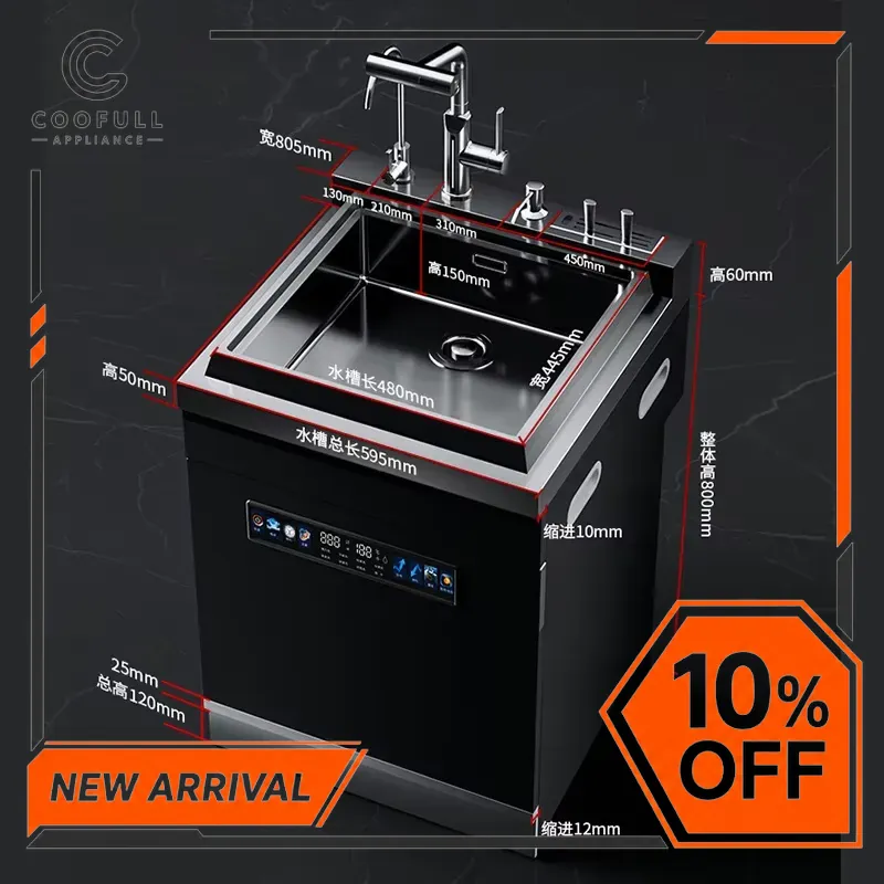 غسالة أطباق مدمجة 600 مم بسعة  - مراجعة Commercial Undercounter Dishwasher وسعره