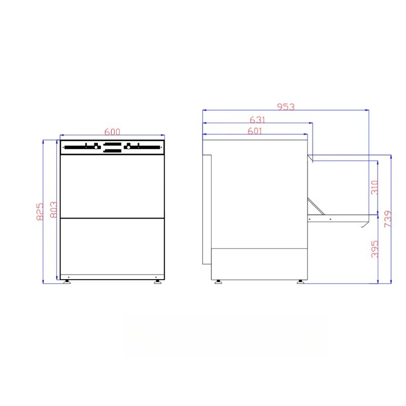 غسالة أطباق متعددة الوظائف من  - مراجعة Commercial Undercounter Dishwasher وسعره