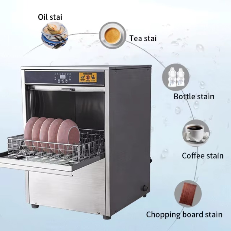 غسالة أطباق كهربائية صغيرة مزد - مراجعة Commercial Undercounter Dishwasher وسعره