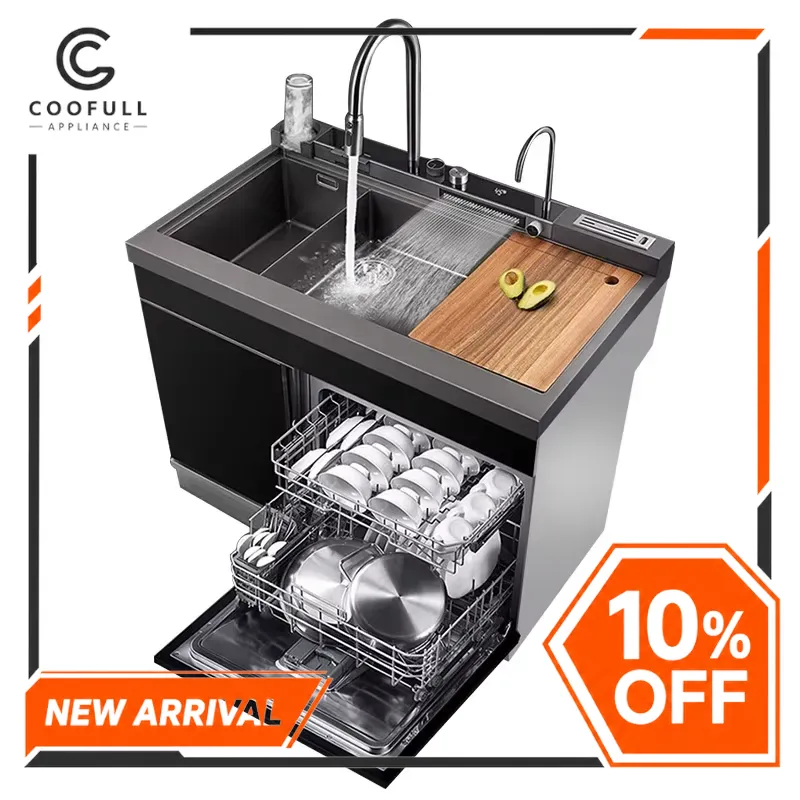 حوض غسيل أطباق مدمج من الفولاذ - مراجعة Ultrasonic Dishwasher Sink Integrated وسعره