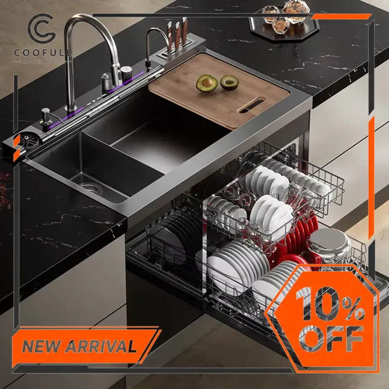 حوض غسيل أطباق مدمج من الفولاذ - مراجعة Ultrasonic Dishwasher Sink Integrated وسعره