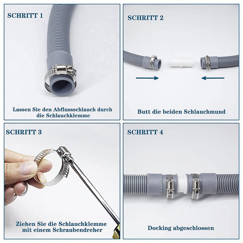5X وصلة تمديد لخرطوم تصريف الغ - مراجعة Dishwasher Drain Hose Extension وسعره