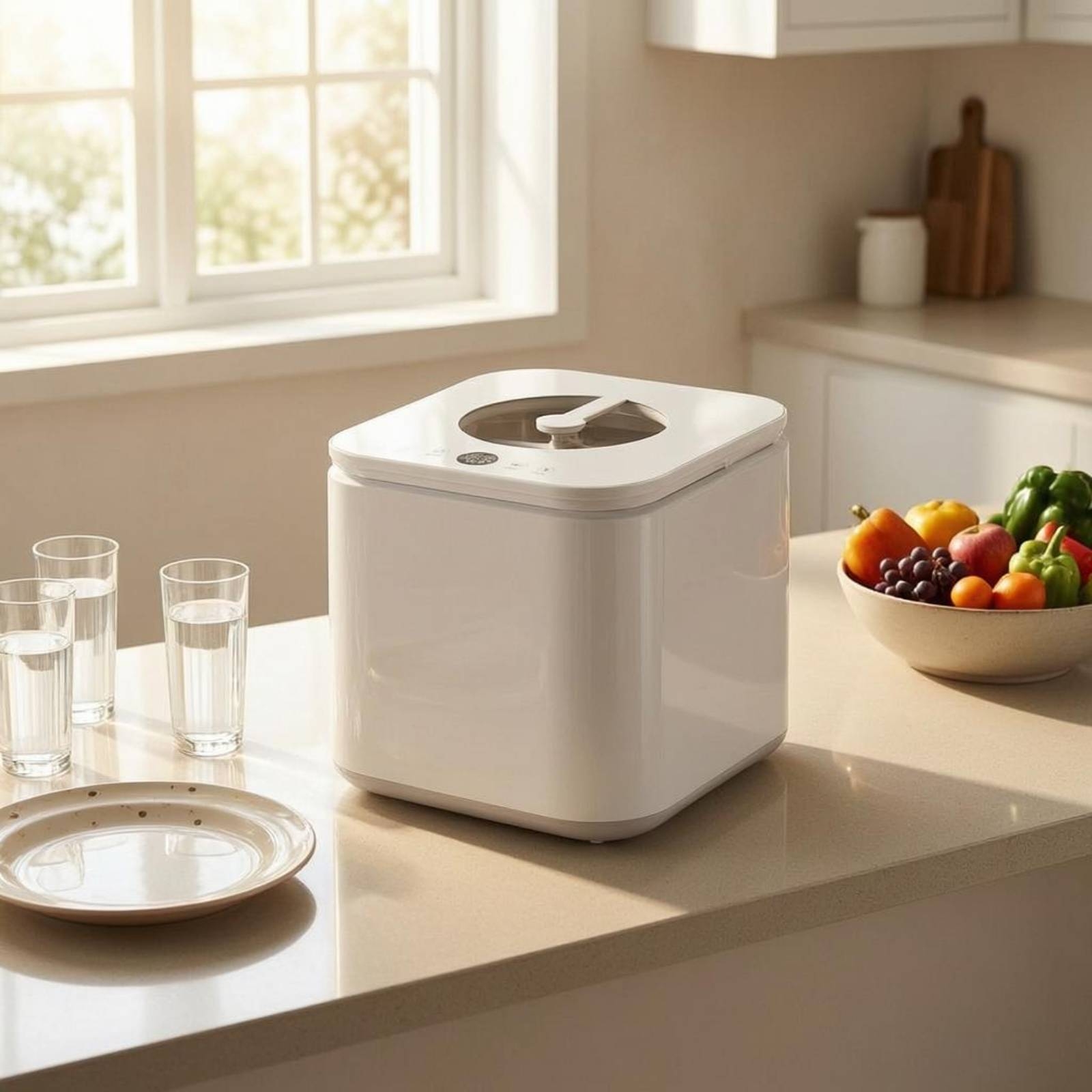 غسالة أطباق بفتحة علوية مع ناف - مراجعة Portable Dishwasher With Water Tank وسعره