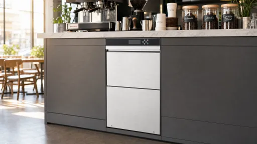 غسالة أطباق زجاجية مدمجة تحت ا - مراجعة Commercial Undercounter Dishwasher وسعره
