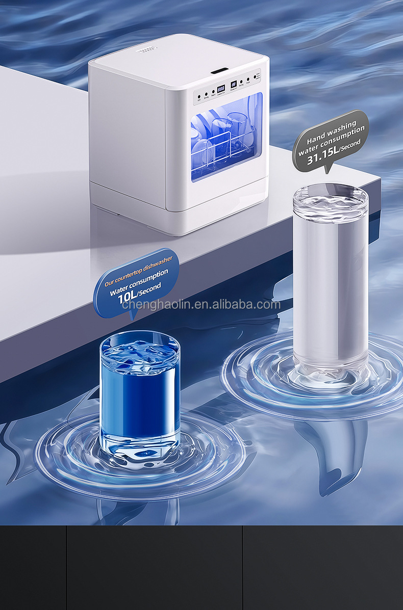 غسالة أطباق أوتوماتيكية موفرة  - مراجعة Small Dishwasher For Apartment وسعره