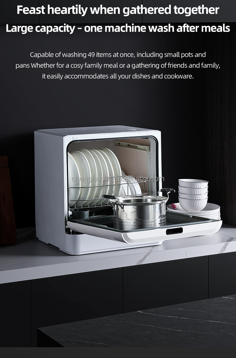 غسالة أطباق أوتوماتيكية موفرة  - مراجعة Small Dishwasher For Apartment وسعره