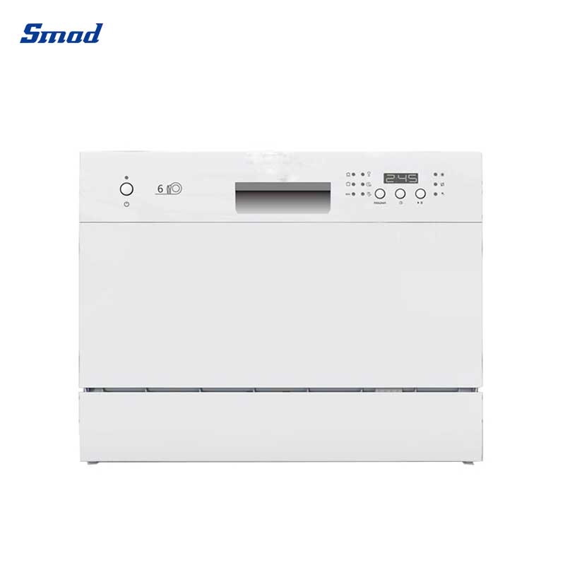 غسالة أطباق محمولة للمطبخ، 6 إ - مراجعة Countertop Dishwasher Mini Compact وسعره